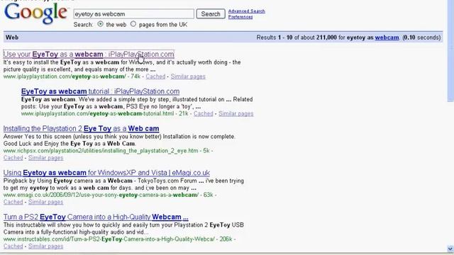 How to Download the eyetoy as a webcam easy! смотреть онлайн