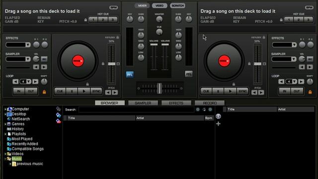 Demo 1 Browser Settings and loading the database Virtual DJ смотреть онлайн