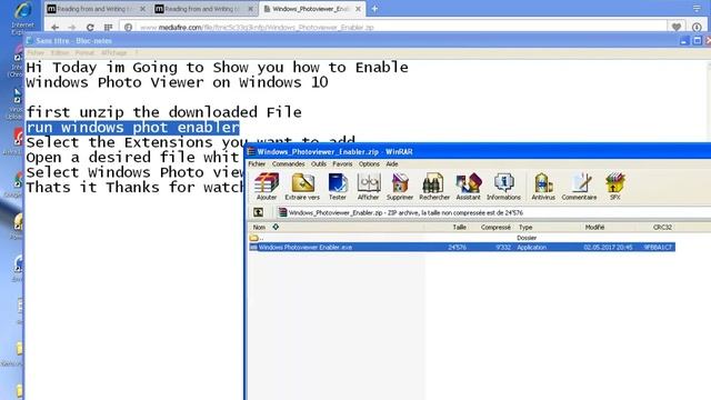 Enable Windows Photoviewer on Windows 10 смотреть онлайн