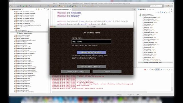 Setting Up Minecraft Forge and Updating your mod for 1.6.1 (Mac/PC) смотреть онлайн