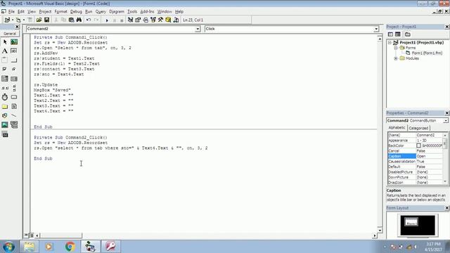 Visual Basic 6 (VB 6) - Tamil - Tutorial 13 - Open, Edit, Update in Database смотреть онлайн