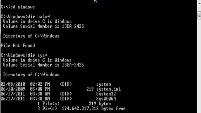 LEARNING MS DOS COMMANDS смотреть онлайн