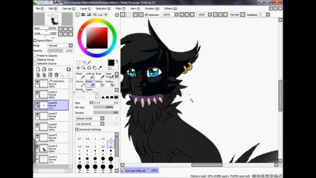 Speedpaint [Warrior Cats] Scourge [PaintToolSai] смотреть онлайн
