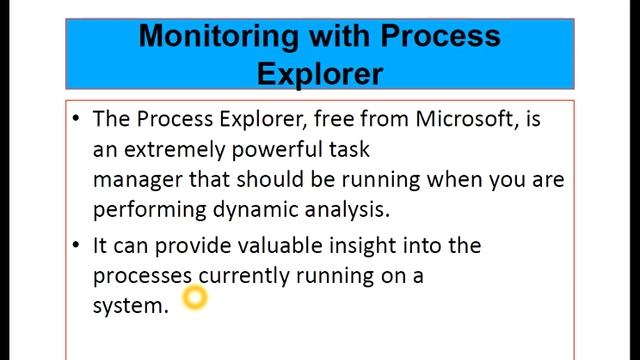 Monitoring with Process Explorer смотреть онлайн