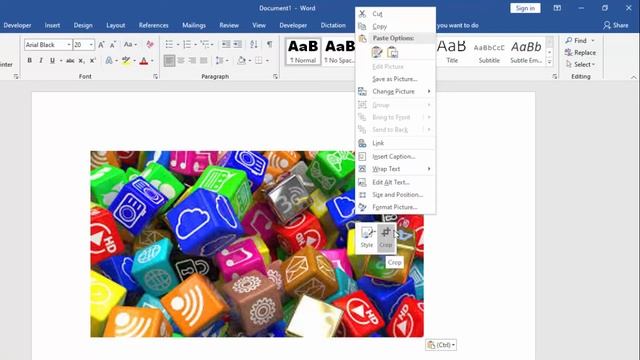 How to Easily Crop Image on Microsoft Word in Windows смотреть онлайн