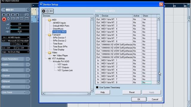 MusikTek.com Tutorial : Nuendo Part 1/24 - Setting MIDI & Driver Audio