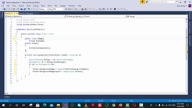 How to upload an image on windows form application Visual Studio 2017 смотреть онлайн