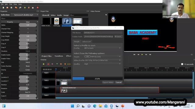 How to edit a video using openshot video editor tutorial in telugu || Global teachers смотреть онлайн