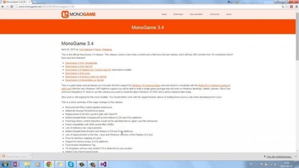 MonoGame for Visual Studio 2015 Download And Installation