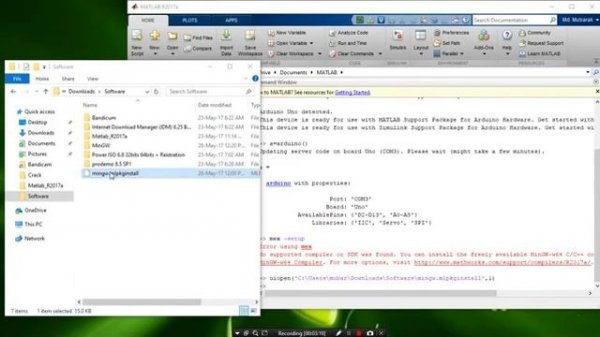Install MinGW w64 C C++ Compiler in matlab