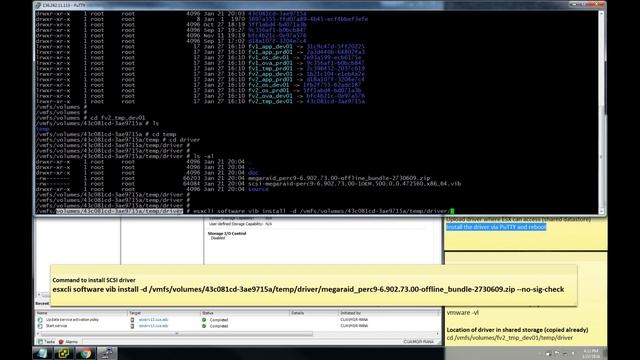 How to install SCSI controller driver in VMware ESXi server and add local storage смотреть онлайн
