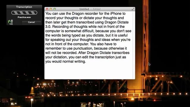 The Dragon Dictate 3.0 Transcription Feature смотреть онлайн