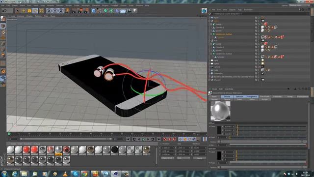 Cinema 4D Octane 2 0 The iPhone5 Beats Tutorial Part III смотреть онлайн
