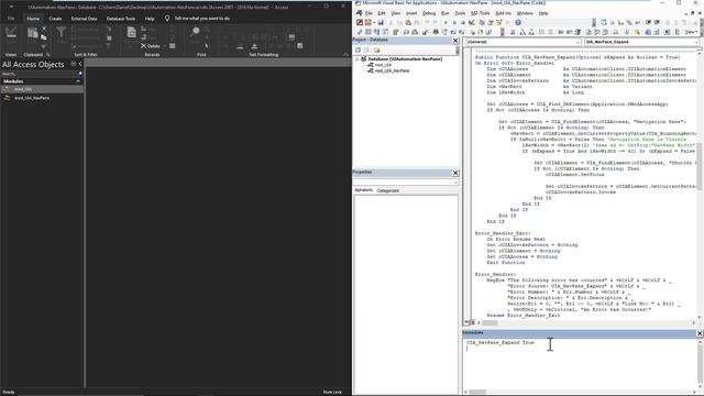 Microsoft Access - Navigation Pane Automation Via UIAutomation смотреть онлайн