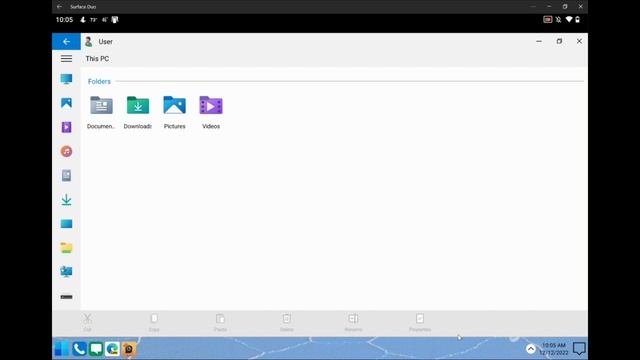 Windows 11 Launcher Interface Demo on Surface Duo for Microsoft Launcher Team смотреть онлайн