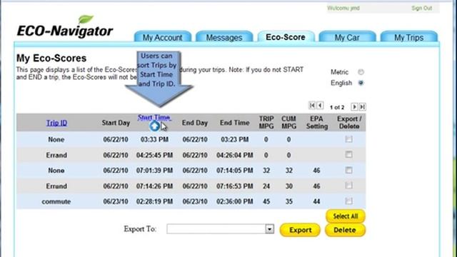 Eco-Navigator Driver Portal смотреть онлайн