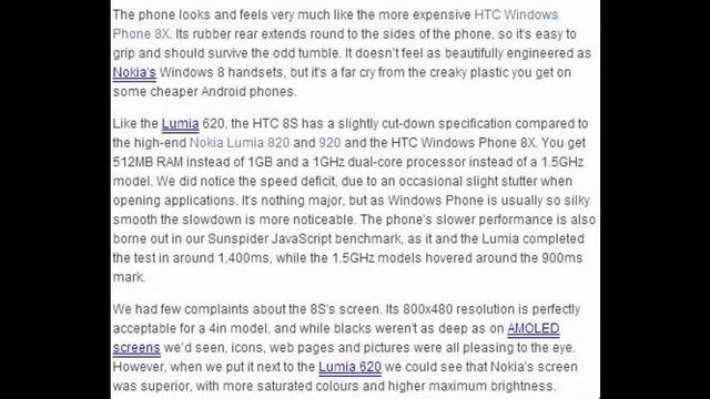 HTC Windows Phone 8S Full Specifications, Features and Price смотреть онлайн