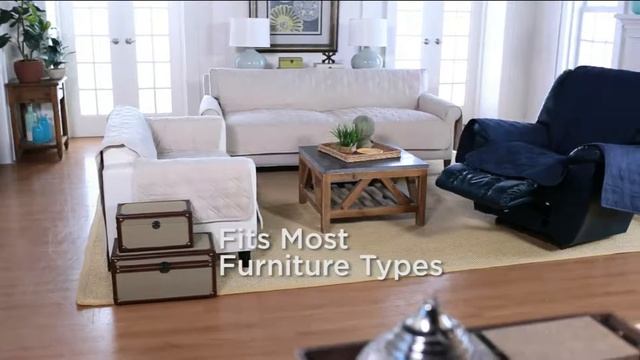 Sure Fit Deluxe Waterproof Non-Skid Back Furniture Cover Sofa with Rick Domeier смотреть онлайн