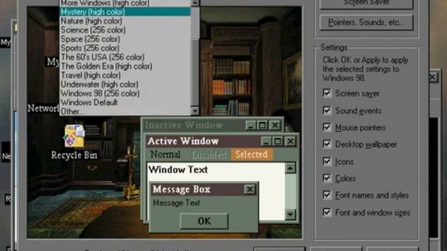 Classic Windows 98 Desktop Themes смотреть онлайн