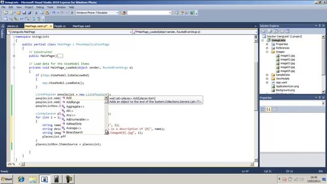 Windows Phone 7 Development - Using Lists and Binding - Part 4 смотреть онлайн