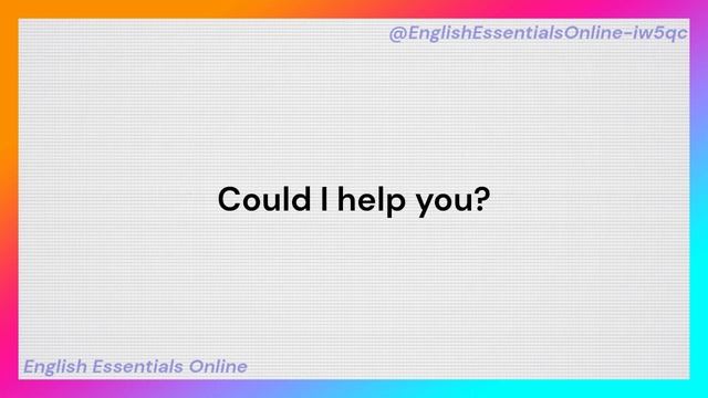 100 Useful Sentences Using COULD| English Conversation Practice | Improve your English Skills смотреть онлайн
