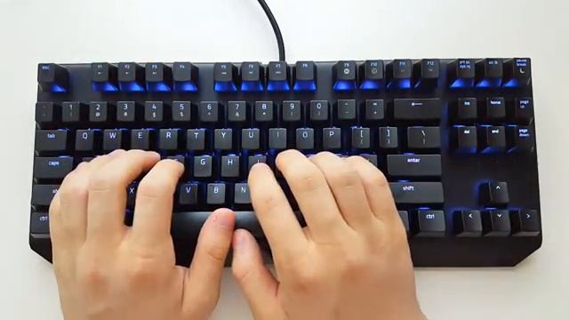 RAZER BLACKWIDOW X TOURNAMENT EDITION CHROMA Typing