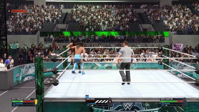 WWE 2K24 - Drew McIntyre vs. Seth Rollins - John Cena Special Guest Referee Match | PC [4K60] смотреть онлайн