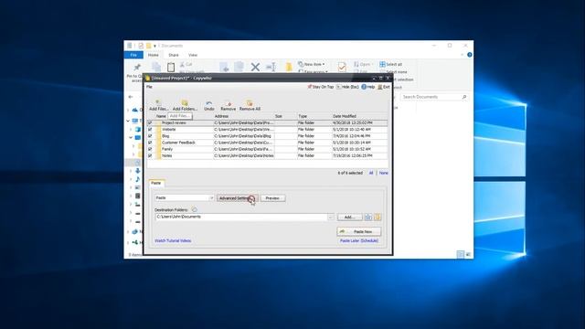 Windows: Copy only folder structure without files using Copywhiz смотреть онлайн
