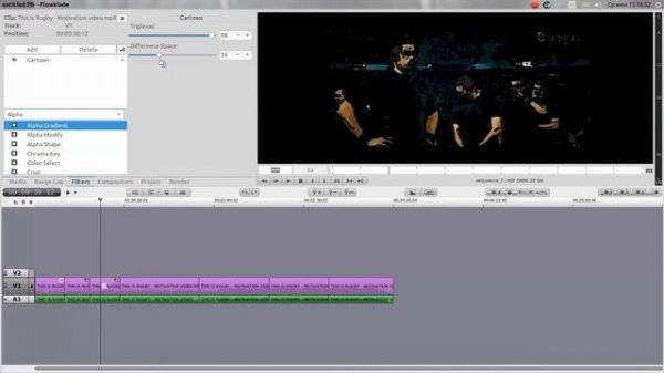 Основны работы в редакторе видео Flowblade