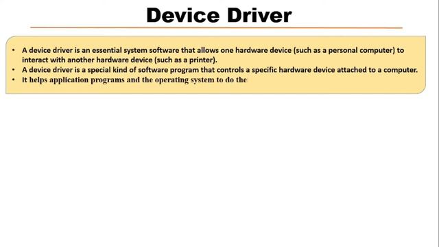 What is Device Driver ? | Functions of Device Driver. смотреть онлайн