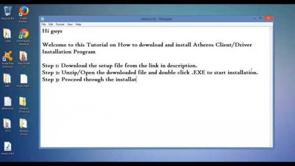 Atheros Driver/Client Installation Program Download for Windows [HD][HowTo]