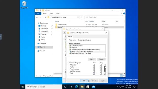 Configuring NTFS permissions смотреть онлайн