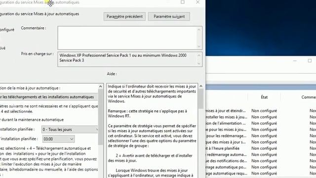 W10 Config service MàJ automatique gpedit msc смотреть онлайн
