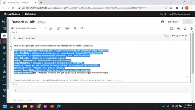 Explain different Utilities in Azure Databricks || File System|| Widget Utility || Secrets смотреть онлайн