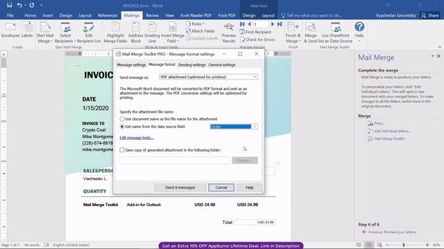Mail Merge Toolkit Review, Demo + Tutorial I Mail Merge Toolkit for Outlook смотреть онлайн