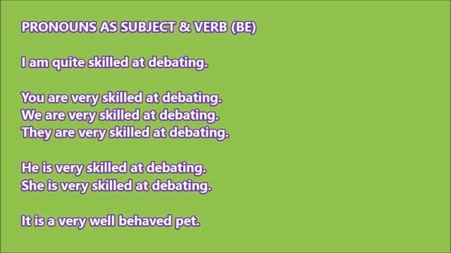 SUBJECT VERB AGREEMENT FOR GRADE 8 смотреть онлайн