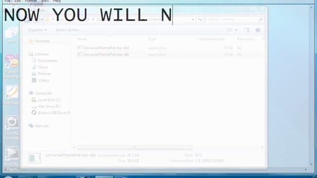 How to get Aero on a nonsuported video card! No reg edit at all! смотреть онлайн