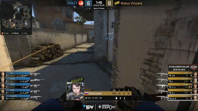 CS:GO - Natus Vincere vs CR4ZY - Inferno - StarLadder Berlin 2019 смотреть онлайн