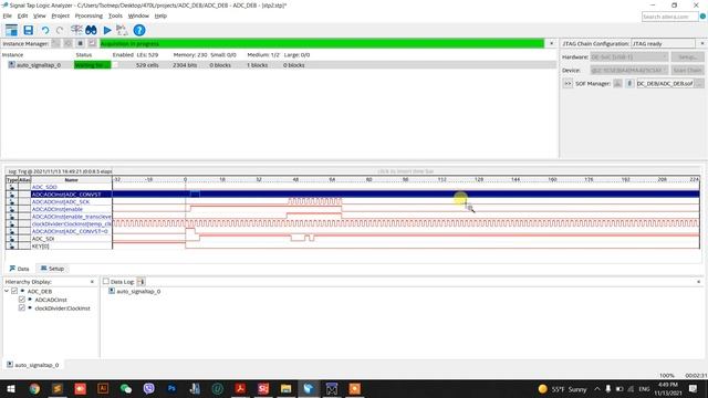 Quartus Signal Tap Analyzer   P2 Debugging