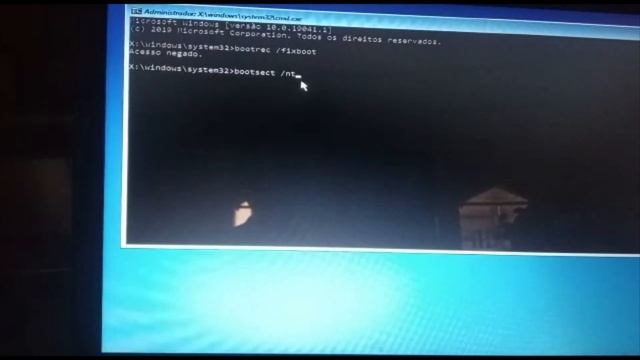 COMO CORRIGIR O ERRO DO COMANDO bootrec /fixboot QUANDO DAR ACESSO NEGADO смотреть онлайн