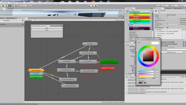 Unity's Animator Window with custom colors смотреть онлайн