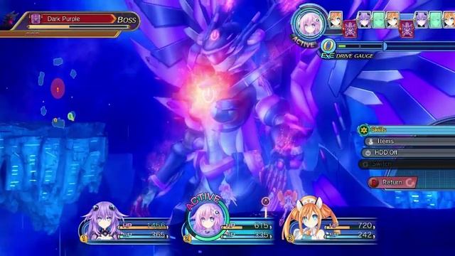 Megadimension Neptunia VII - PC Gameplay [ 2 GB RAM ] - Boss: Dark Purple смотреть онлайн