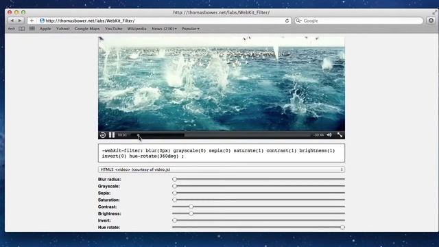 New CSS3 "filter" property demonstration and code how-to! (-webkit-filter) смотреть онлайн