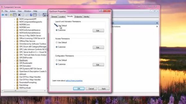 OPC Enum and OPC Server - Windows 7