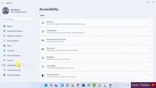 How to change Text Cursor Size on Windows 11 смотреть онлайн