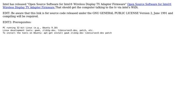 Ubuntu: Using Intel Wireless Display (WiDi) in Ubuntu смотреть онлайн