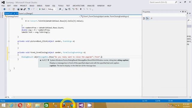 C# confirm message to closing application form in .net смотреть онлайн