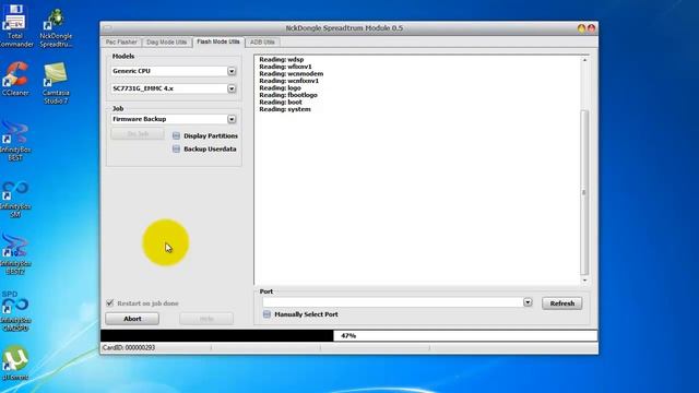 NCK Dongle Spreadtrum Module Texet TM 5006 Backup Firmware