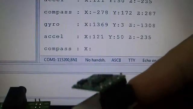STM32F4Discovery test minIMU 9 on Hyperterminal смотреть онлайн