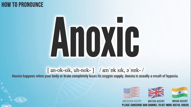 Anoxic Pronunciation | How to Pronounce (say) Anoxic CORRECTLY | Medical Meaning смотреть онлайн